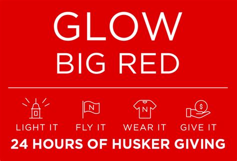 Glow Big Red Announce University Of Nebraska Lincoln