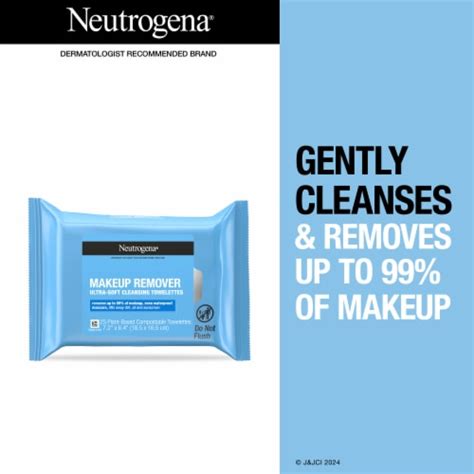 Neutrogena Makeup Remover Wipes Plant Based Single Towelettes Gently