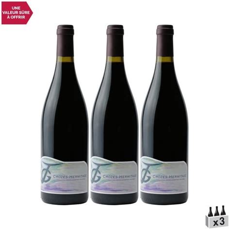 Crozes Hermitage Rouge 2020 Lot De 3x75cl Pierre Gaillard Vin Aoc