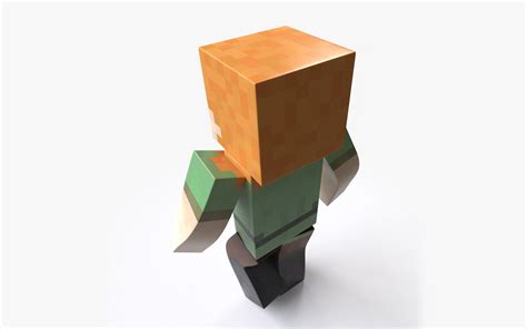 D Alex Minecraft Mixamo Animatable Vray Arnold Model Turbosquid