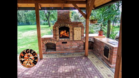 Zahradní krb s udírnou – stavba / DIY building outdoor fireplace with ...