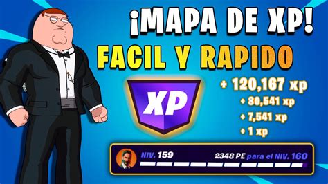 MAPA XP FACIL Y RAPIDO SUBE RAPIDO DE NIVEL En FORTNITE ES REAL