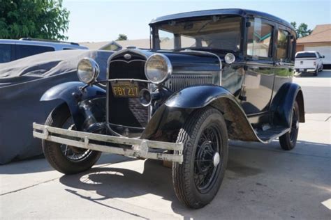 1931 Ford Model A Fordor 4 Door Sedan Survivor Classic Ford Model A