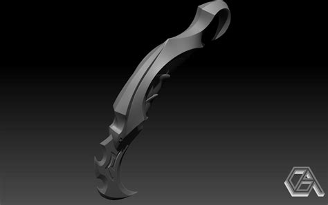 Valorant Reaver Karambit Stl 3d Model 3d Print Printable Etsy Canada