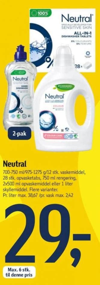 Neutral Vaskepulver F Tex Januar Alle Tilbudsavis