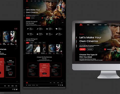 Online Movie Landing Page Behance