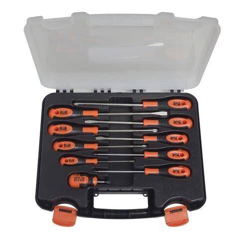 Slotted Phillips Robertson Screwdriver Set With Rubber Grip