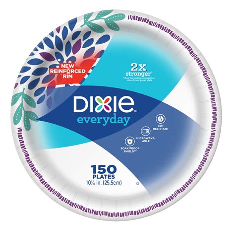 Dixie Everyday Paper Dinner Plates Count Walmart