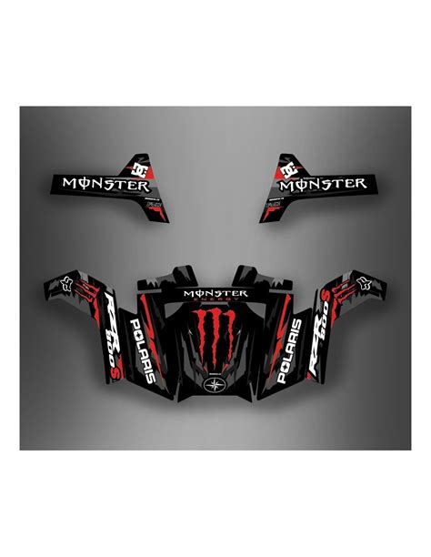 Kit D Coration Monster Rouge Idgrafix Polaris Rzr S