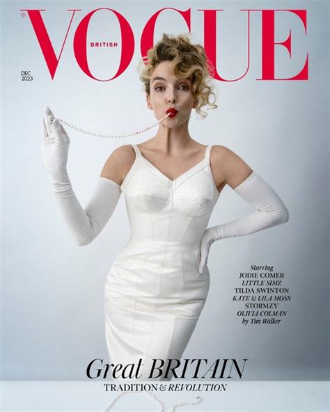 British Vogue Magazine December 2023 Jodie Comer Collectors Cover