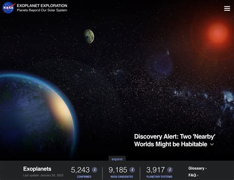 Nasa Exoplanets Interactive Webpage Nasa Science