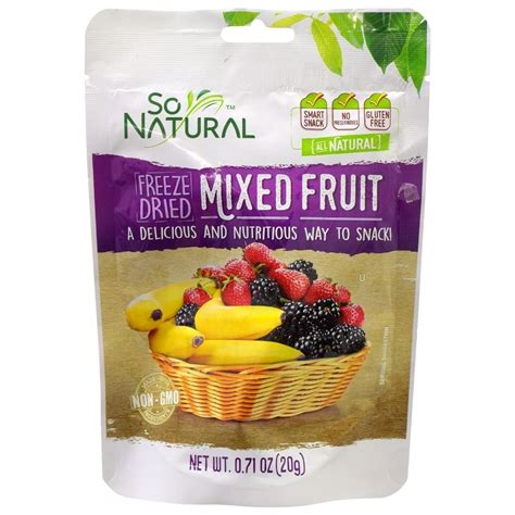 So Natural Freeze Dried Mixed Fruit Snacks Oz Bags Snacks