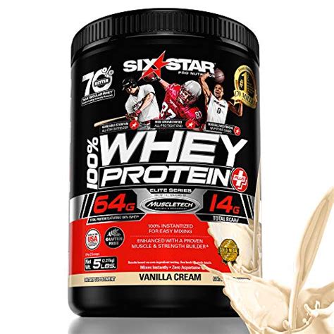 Six Star Elite Series 100 Whey Protein Powder Plus Muscle Builder 32g Ultra Pure Whey Protein