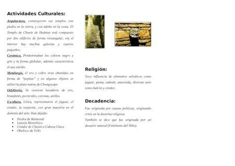 Doc Triptico Cultura Chavin Dokumen Tips