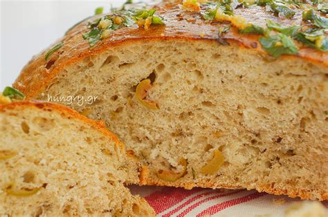 Kitchen Stories No Knead Skillet Olive Bread With Aromatics Herbs