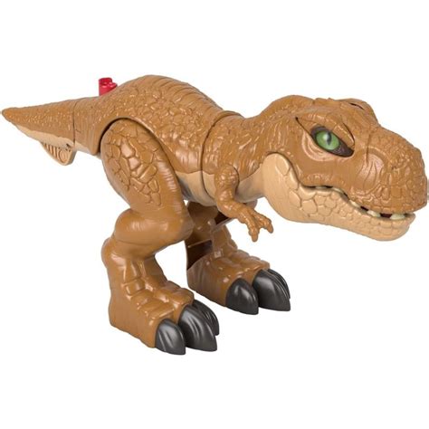 Mattel Imaginext Jurassic World Dinossauro Brinquedo T Rex Ação de luta