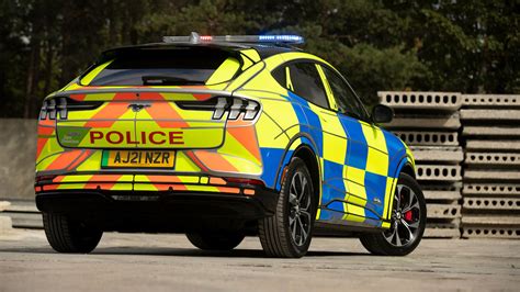 Ford Builds Electric Mustang Mach E Police Car