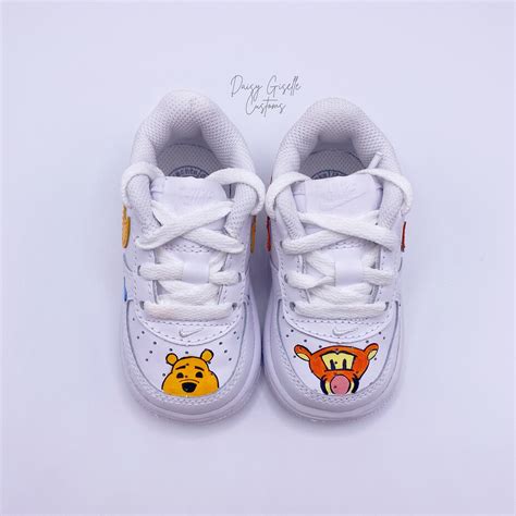 Winnie The Pooh Shoes Custom Nike Air Force 1 Etsy