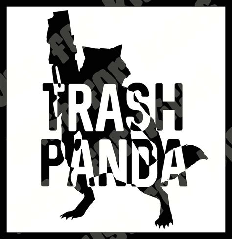 Trash Panda Rocket Racoon SVG Cut File DXF PDF Guardians Of The Galaxy