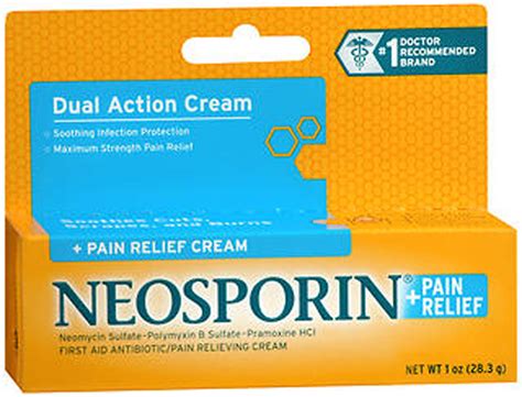 Neosporin Pain Relief Cream 1 Oz Sandbox Thrifty White Health