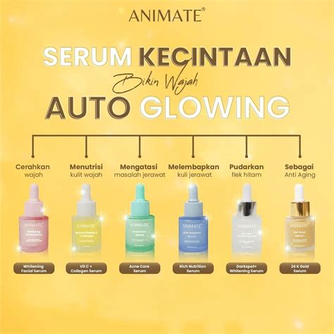 Jual Animate Face Serum Ml Whitening Dark Spot Anti Acne K Gold