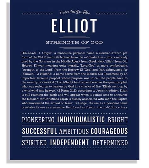 Just wanted to share the meaning of the name Elliot. I think this fits ...