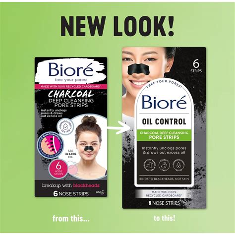 Biore Deep Cleansing Charcoal Pore Strip 6 Pack Woolworths