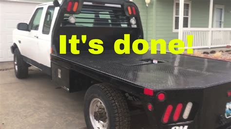 1997 F 250 Flatbed Install Completed Youtube