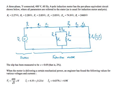 Solved A Three Phase Y Connected 400 V 60 Hz 4 Pole