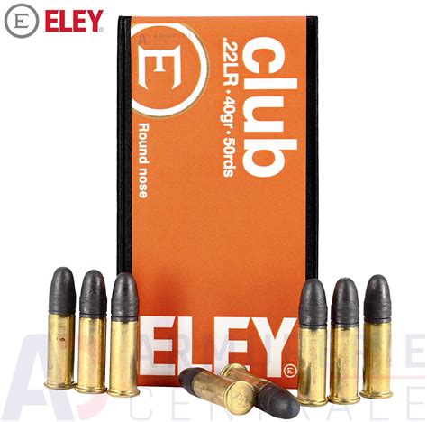 50 Munitions Eley Club Calibre 22 LR 40 Gr Armurerie Centrale