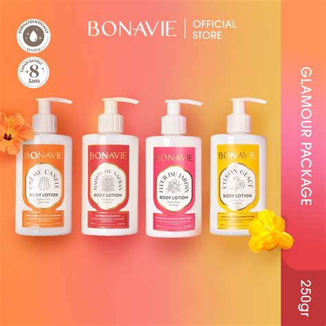 Jual Bonavie Body Lotion Glamour Package Creme Canele Fleur Du Jardin