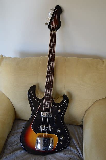 Teisco E 52 Bass 60 S Sunburst Reverb