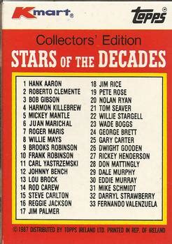 Packaging Topps Kmart Th Anniversary Baseball S Stars Of The