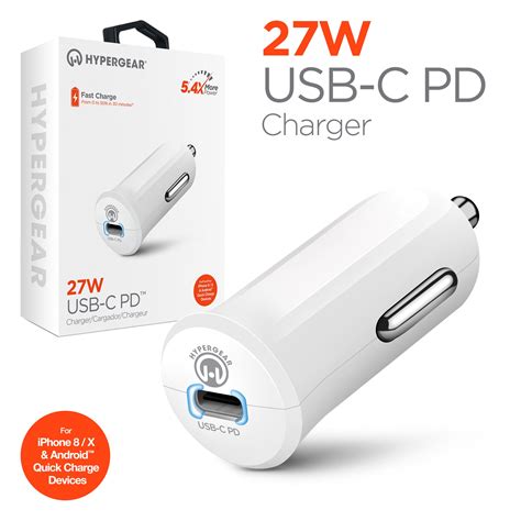 HYPERGEAR 14492 USB C PD 27W CAR CHARGER HYPERGEAR