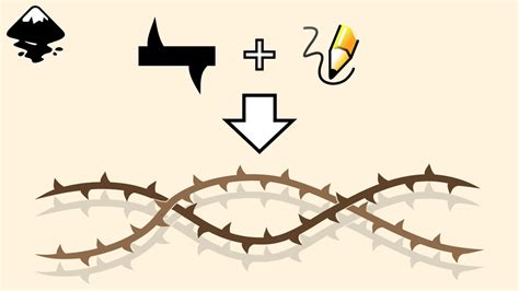 Draw Intertwined Vines With Thorns In Inkscape Youtube