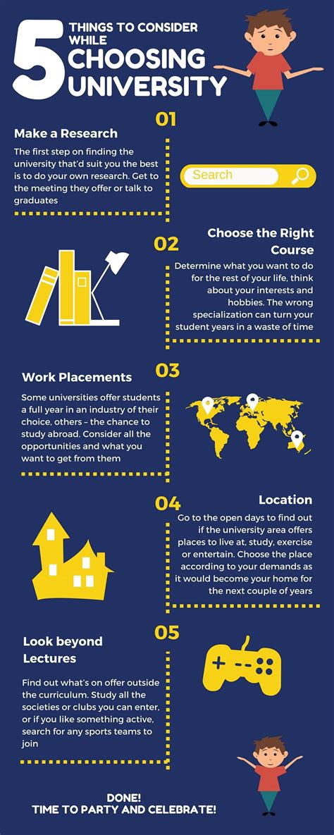 What To Look For When Choosing University Infographic Visualistan