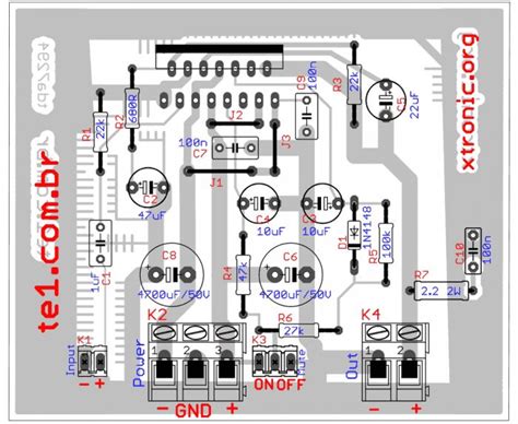 Printed Hifi Amplifier Circuit Diagram Audio Amplifier