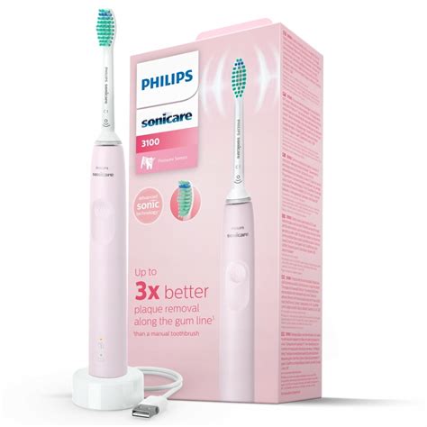 Philips Sonicare 3100 szczoteczka soniczna C1 ProResults różowa HX3671