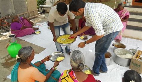 giving food  poor child  families ketto