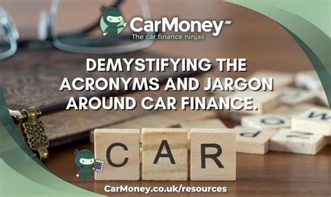 Car Finance Acronyms Carmoney