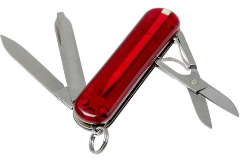 Victorinox Classic Sd Translucent Red T Swiss Pocket Knife