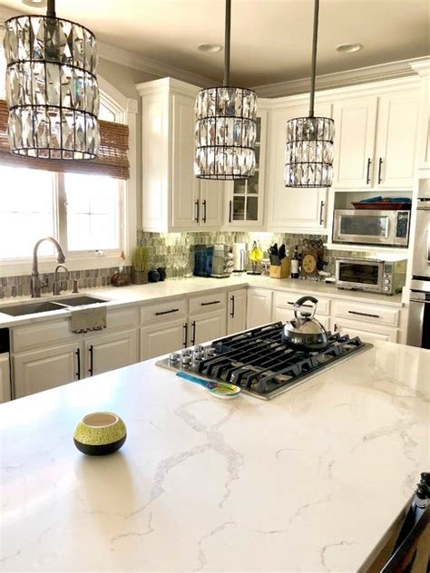 Calacatta Verona Quartz Countertop Contemporary Kitchen Dc Metro