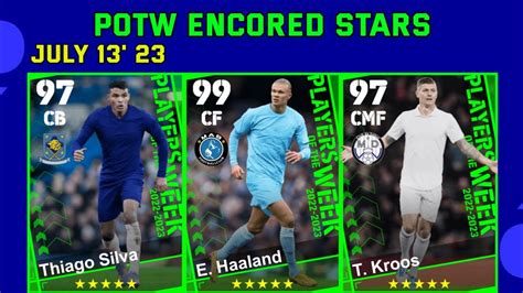 Upcoming Thursday Potw Encored Stars Pack Efootball Youtube