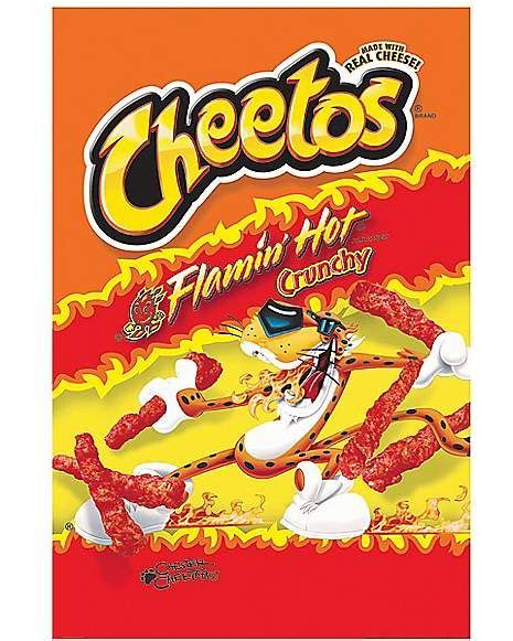 Flamin Hot Cheetos Poster Spencers Cheetos Hot Spicy Cheetos
