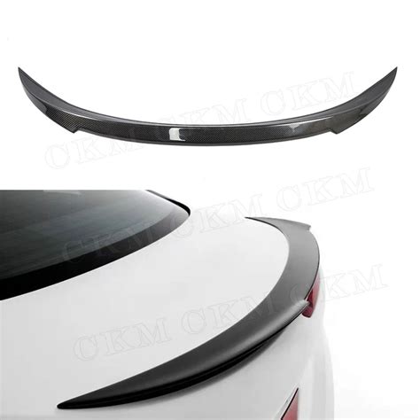 6 Series Carbon Fiber Frp Rear Trunk Spoiler Boot Wings For Bmw F06