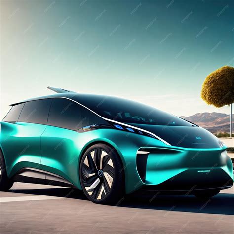 premium photo modern concept electronic car ev   future