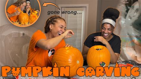 Couples Pumpkin Carving Challenge Happy Halloween 🎃 👻 Youtube