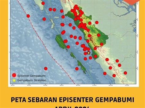 Tercatat Kali Gempa Mengguncang Sumbar Selama Periode April