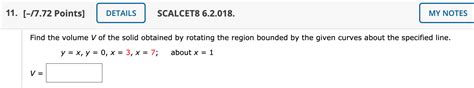 Solved Points Details Scalcet My Note Chegg