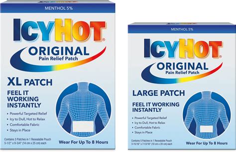 Amazon Icy Hot Extra Strength Medicated Patch Small 5 Count Box 2 Count Health Household